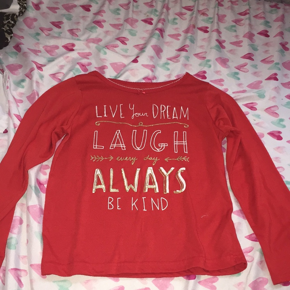 Red pajama shirt